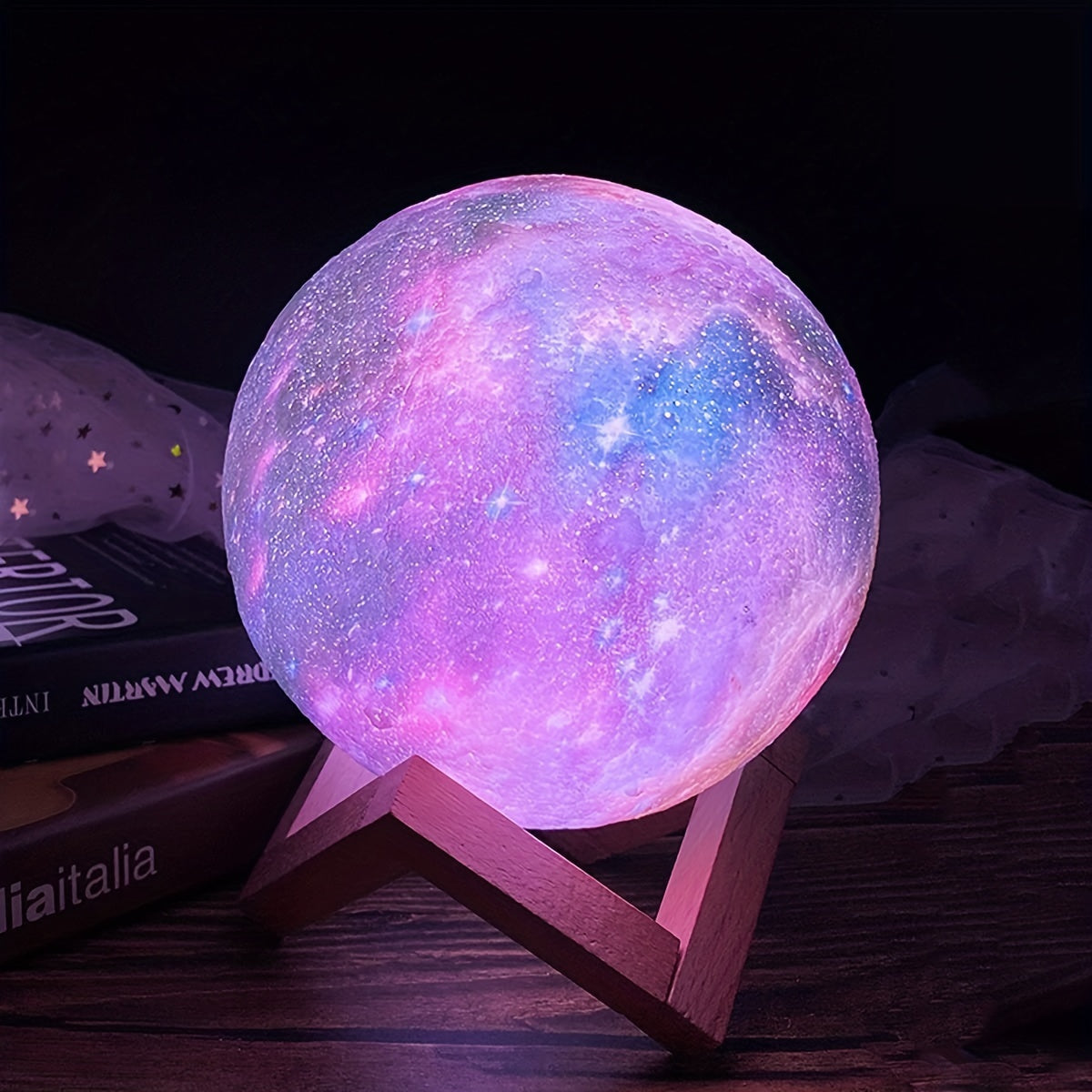 Luna Glow Galaxy Lamp Moonlight USB LED Night Lunar Light Touch Color Changing Moon Lamp